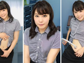 Japan Fetish Fusion: Yui Kasugano ile ofiste göbek deliği temizleme ateşi yakıyor