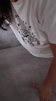 Stepbrother Helps Stepsister with Hot Photos Until She Eats Her Milk!