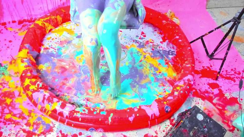 MartinaMagni: Martinas Naken Rainbow Slimes Wam