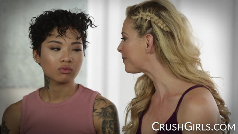 Crush Girls: Cherie Deville and her stepdaughter Honey Gold get naughty