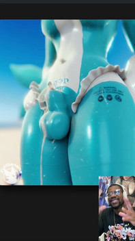 Cute Inflatable Transgender Demonstrates Her Semen Water for Anyone Who’s Fucking Thirsty