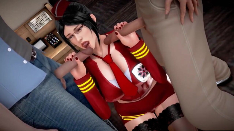 3D hot hentai: Serviço Especial no Chão