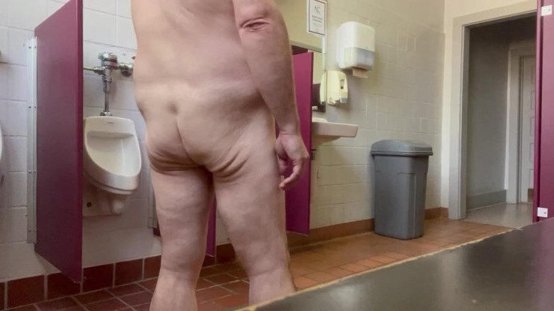 Sen Desi: Public Masturbation in University Bathroom Fully Naked and Cumming