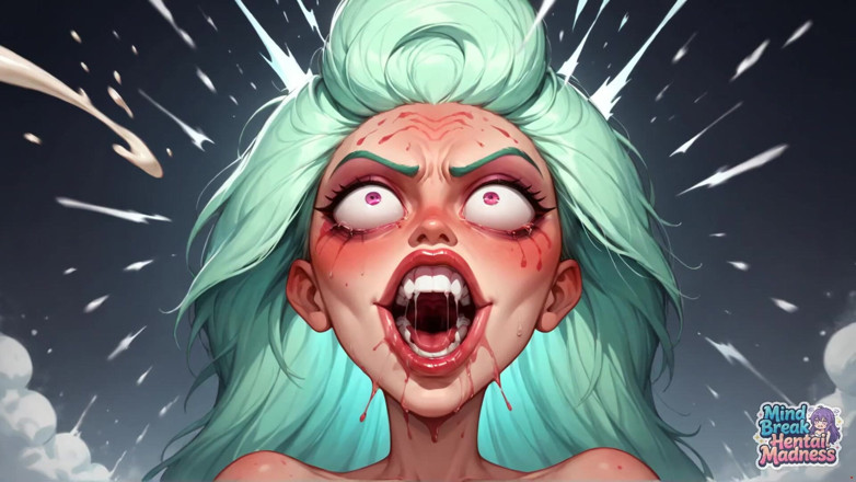Mind Break Hentai Madness: Caos capelli bianchi: orgasmo spaccando i capelli!