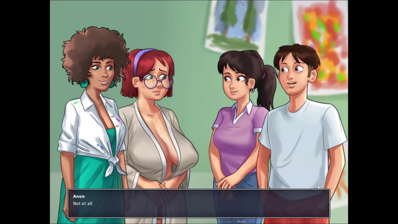 LewdArcade: Summertime Saga Miss Ross Animation Collection [part 33] Nude Sex Game Play [18+]...