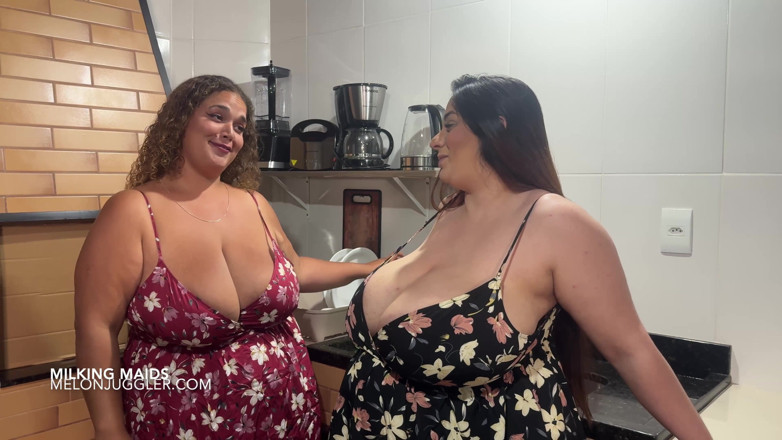 Melon Juggler: Latinskoamerické dojičky Analua BbW a Julia Leite