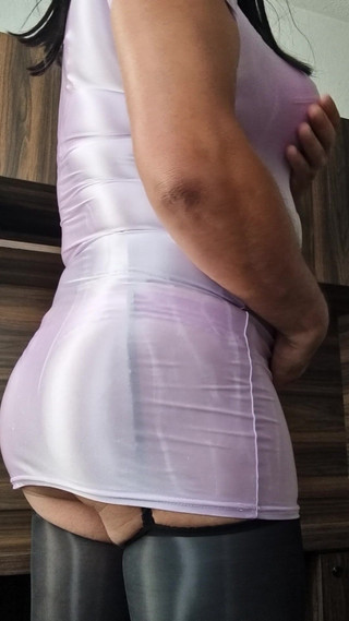 Sexy shinny clothes: Seksi pembe shinny elbise