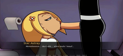 Hentai World: Amity Park lot spermă după sex oral adânc în gât