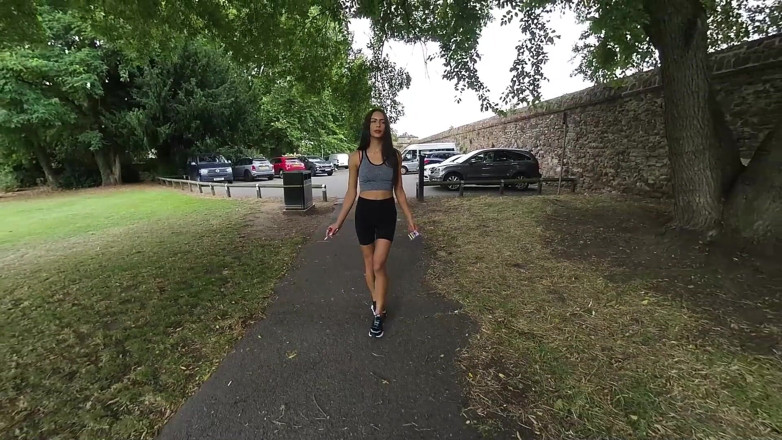 VR smokers HD-2D Videos Only: Kim Model - Walkabout