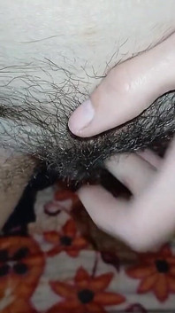 We Hotly Masturbate Our Wet Hairy Pussies Together in POV