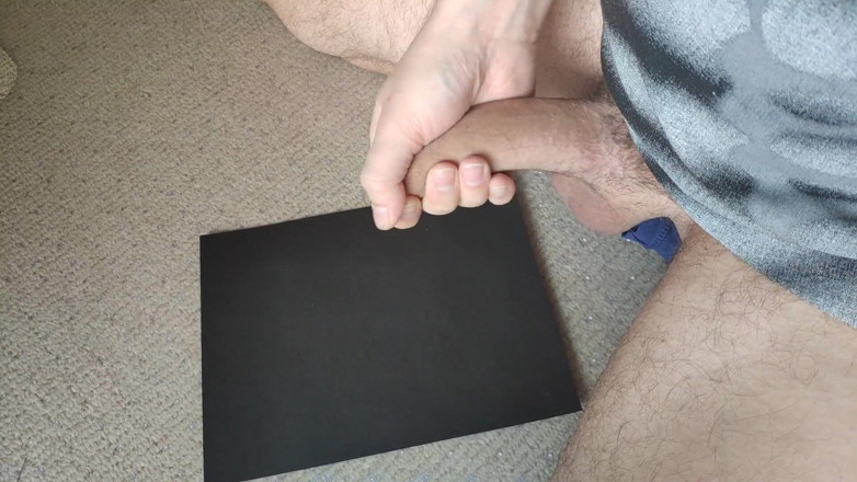 Curved One: Slapped the cum out of cock