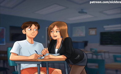 Cartoon Universal: Summertime saga part 8 - teacher want me ( French sub )