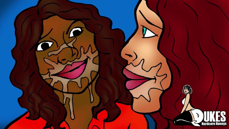 Dukes Hardcore Honeys: Remaja hitam mengongkek ibu tiri dan dua kawan Milfnya