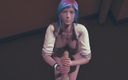 Waifu club 3D: Chloe Cena szarpanie kutasa POV