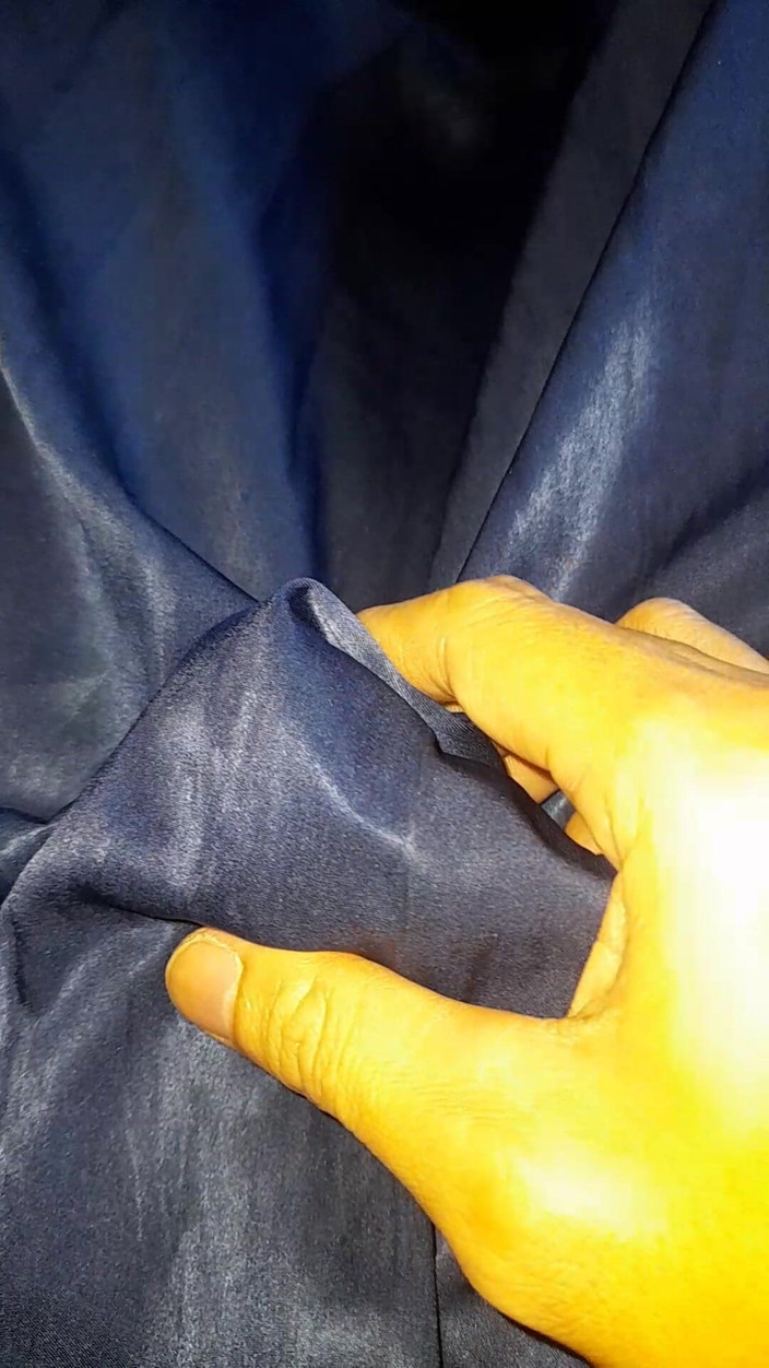 Naomisinka: Crossdresser Masturbating Wearing Shiny Skirt