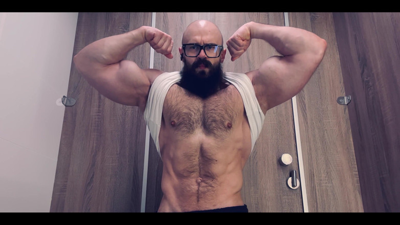 Mister Stone: 페크 하나님. 내 하드 호흡을 듣고 내 불룩한 근육을 봐