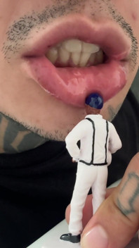Giant Masturbates in Front of a Human and Then Devours Him