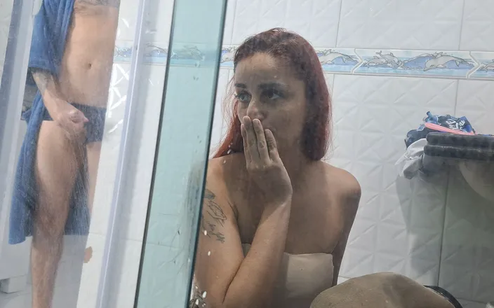 ksalnovinhos: Stepfather Masturbates to Stepdaughter While She's Using the Bathroom