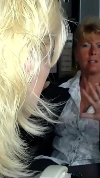 Young Sexy Blonde with Nipple Piercings Sucks a Big Mature Cock