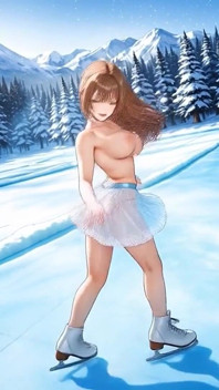 Show de coño de tetas al aire libre