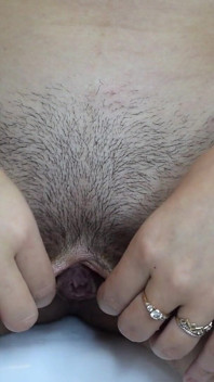 Holení chlupaté kundy s melounem Pěna na holení!
