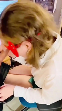 And Cum for Her, Secretary Swallows My Cum From Glass, Slutty Teenage Secretary, Cheating Wife Sucks