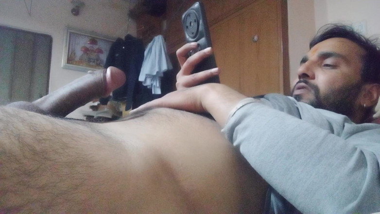 Rajasthani-old-lover: Indianin masturbuje się