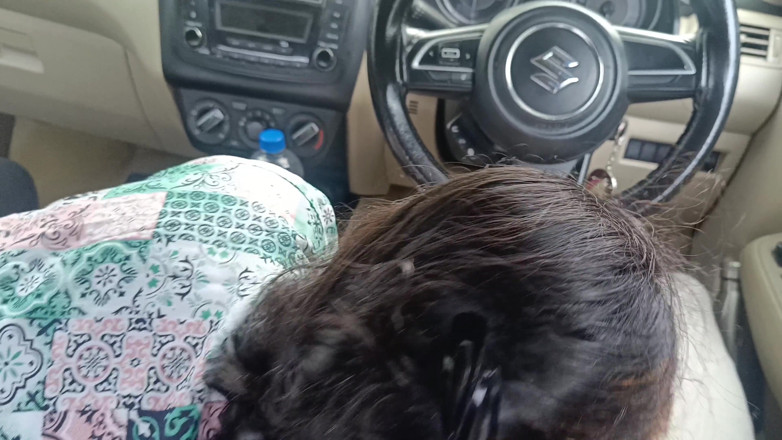 Inba: Office Manager Enjoying Hot Romance with Married Colleague Inside Car...