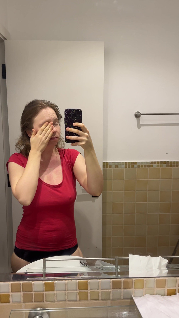 SweetLucy96: You Can See Her Big Nipples Through Her T-shirt