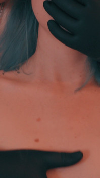 Giant Stepmother Caught Skinny Stepdaughter, Touching Her Hairy Pussy, Covering Her Mouth and Pressing Nipples Until Lactating