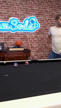 Skinny Teen Stepdaughter Seduces Stepdad During Pool Game - Face Fuck, Deepthroat & Rough Sex