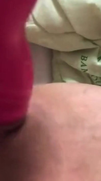 Fucking Tight Pussy with Thick Dildo