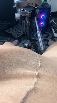 White Fat Cock Inside Pantyhose