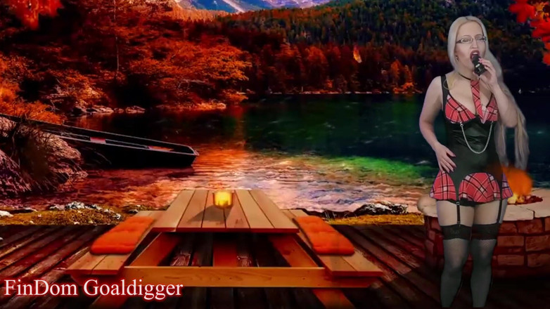 FinDom Goaldigger: Bekaret dersinde boşalma