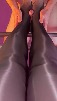 섹시한 발 나일론 풋잡