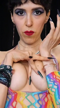 Small Tits and Long Nails to Mesmerize Your Mind