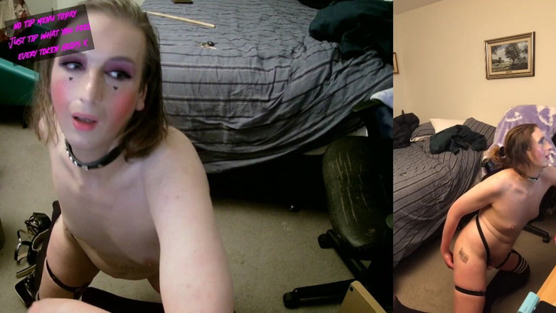 SissyCDMish: Sissycdmish - sletterige mietje vindt het heerlijk op haar tieten