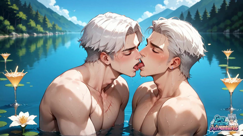 Gay Anime Adventures: Sexy Gay Muscle's Wet Play Fever in Pine Forest! XXX...