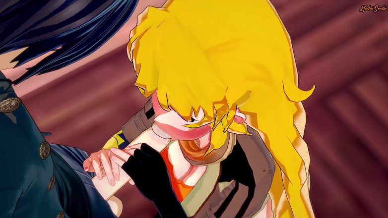 Hentai Smash: 양샤오롱 목구멍 깊숙이 자지 삼키기 - RWBY 헨타이.