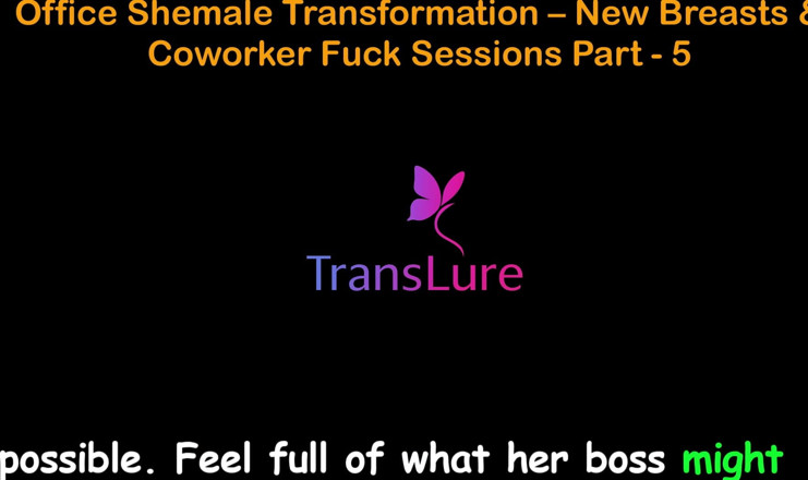 TransLure: English Audio Sex Story - Office Shemale Transformation - New Breasts &amp; Coworker...