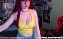Veronika Vonk: Sexy Gamer Teen Shows Huge Perfect Tits and Masturbates to...