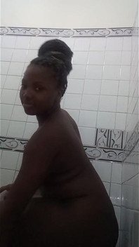Went in the Bathroom Saw This Cute Hot Ebony Teen Girl in the Shower She Fingering Her Tight Wet Soapy Pussy - Mastermeat1