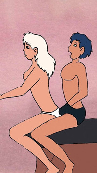Young Arab Student and a Beautiful Blonde: Hot Fuck on the Scooter.