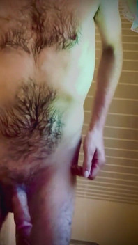 Nude Guy with Big Cock in the Shower