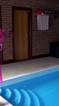 Swim & Play in Pvc Mac, Latex and Heels