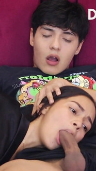 Part 1: Watching TV with My Stepsister Turns Into Her Sucking My Cock