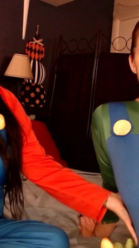 Halloween Cosplaying rökpaus