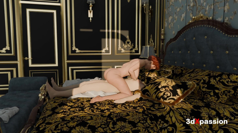 3dxpassion: Koruna pokušení Elizabeth Rules Aniaus-3. Kouření, Cowgirl, Šukání do strany, Misionář