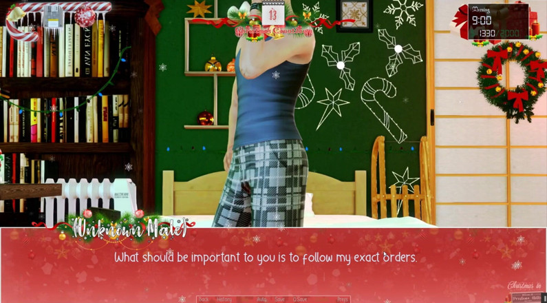 Cumming Gaming: Obegränsad jul [Xmas hentai porrspel] avsnitt.8 arm brottas mot min styvmor...