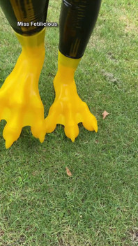 Expectation Walking on Majestic Silicone Paws. Reality Me Trying Not to Faceplant in the Grass While Filming